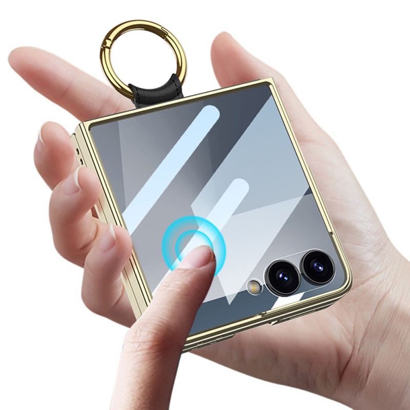 Skal Samsung Galaxy Z Flip 7 Quiltad Design Med Ringhållare