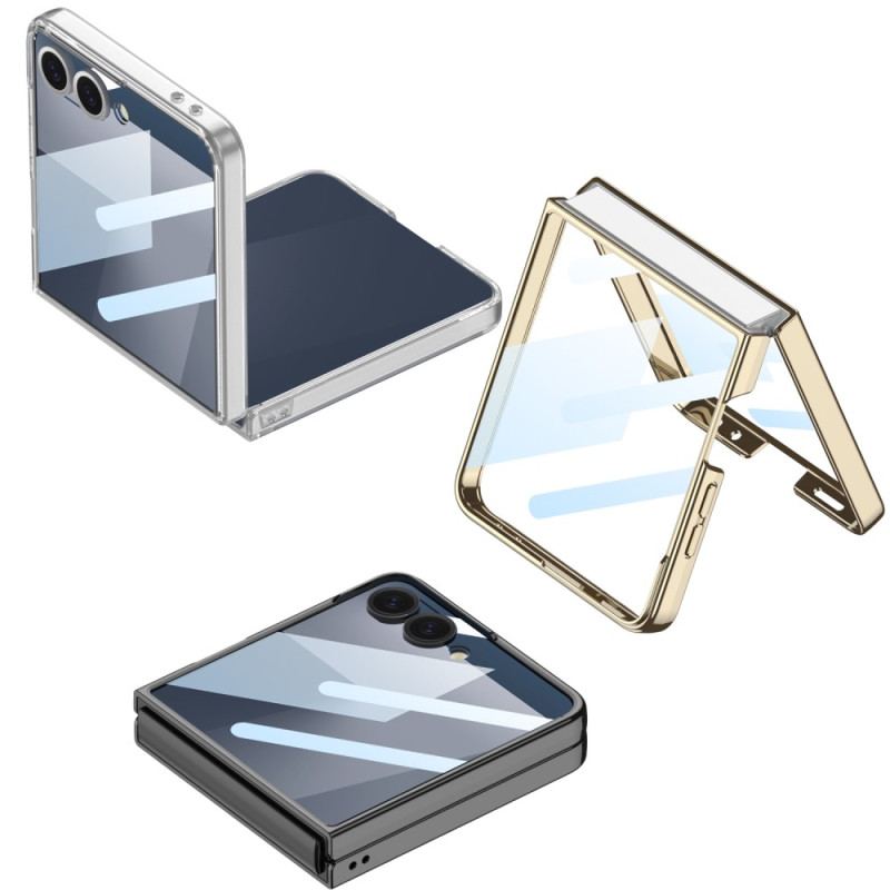 Skal Samsung Galaxy Z Flip 7 Skärmskydd Med Metallisk Effekt Och Kanter