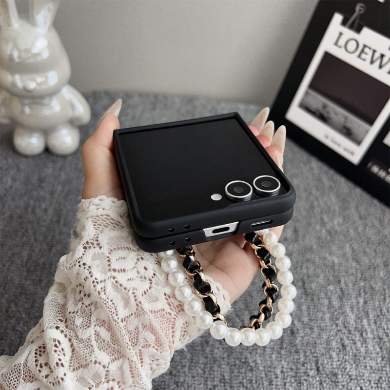 Skal Samsung Galaxy Z Flip 7 Smiley-kanin Med Armband