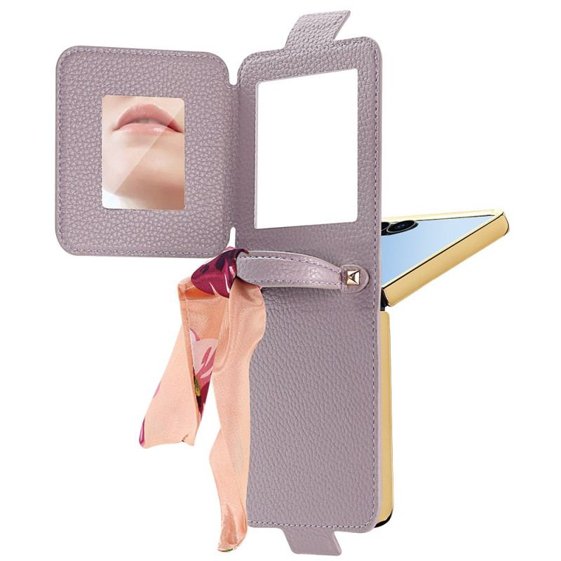 Skal Samsung Galaxy Z Flip 7 Spegel Och Korthållare