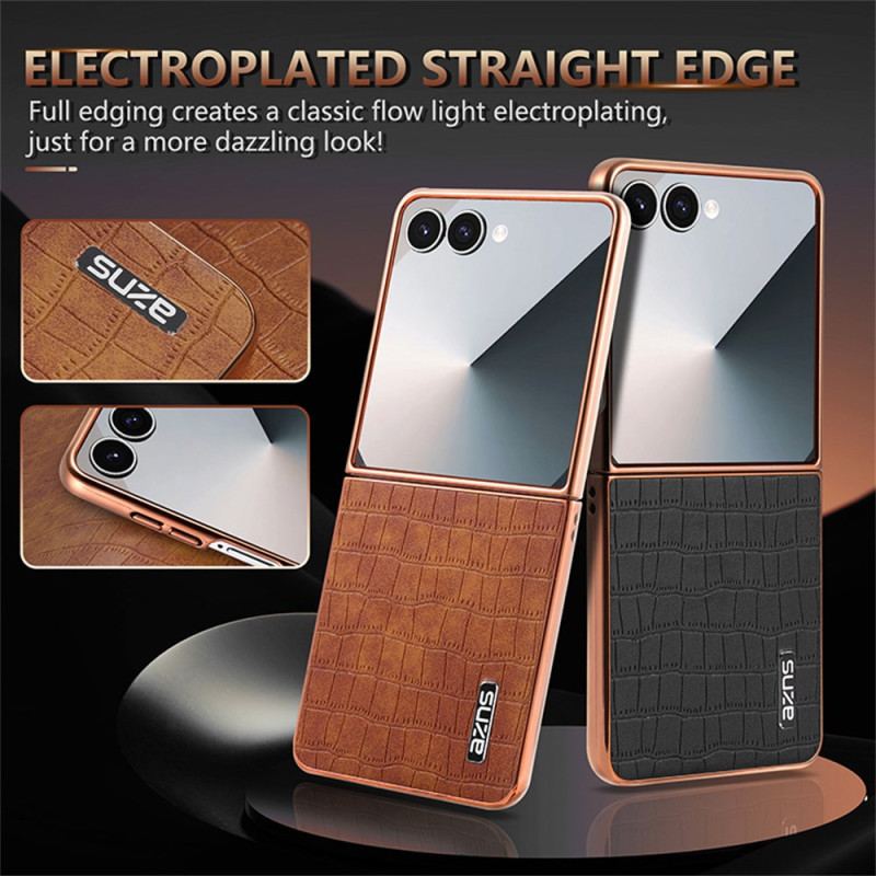 Skal Samsung Galaxy Z Flip 7 Telefonfodral Krokodilstil