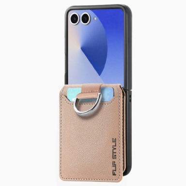 Skal Samsung Galaxy Z Flip 7 Telefonfodral Premium Korthållare Och Hållare