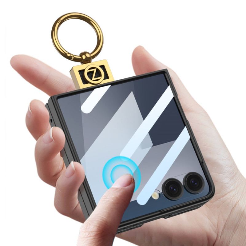 Skal Samsung Galaxy Z Flip 7 Telefonfodral Ringhållare Och Skärmskydd Gkk
