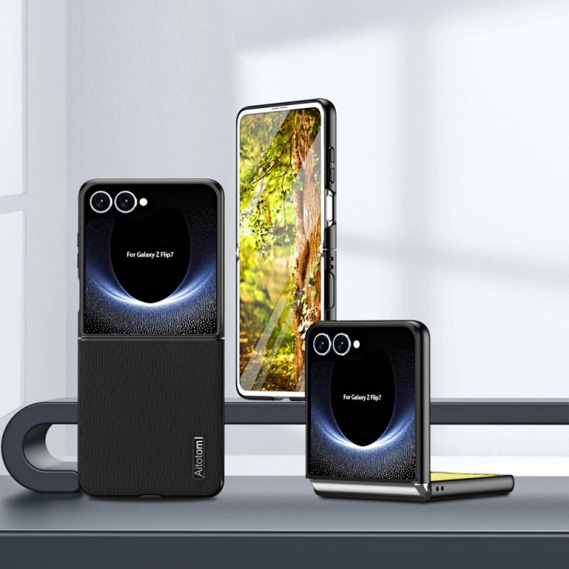 Skal Samsung Galaxy Z Flip 7 Trästruktur