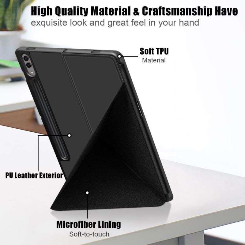 Case Samsung Galaxy Tab S10 Plus Telefonfodral Origami-stativ