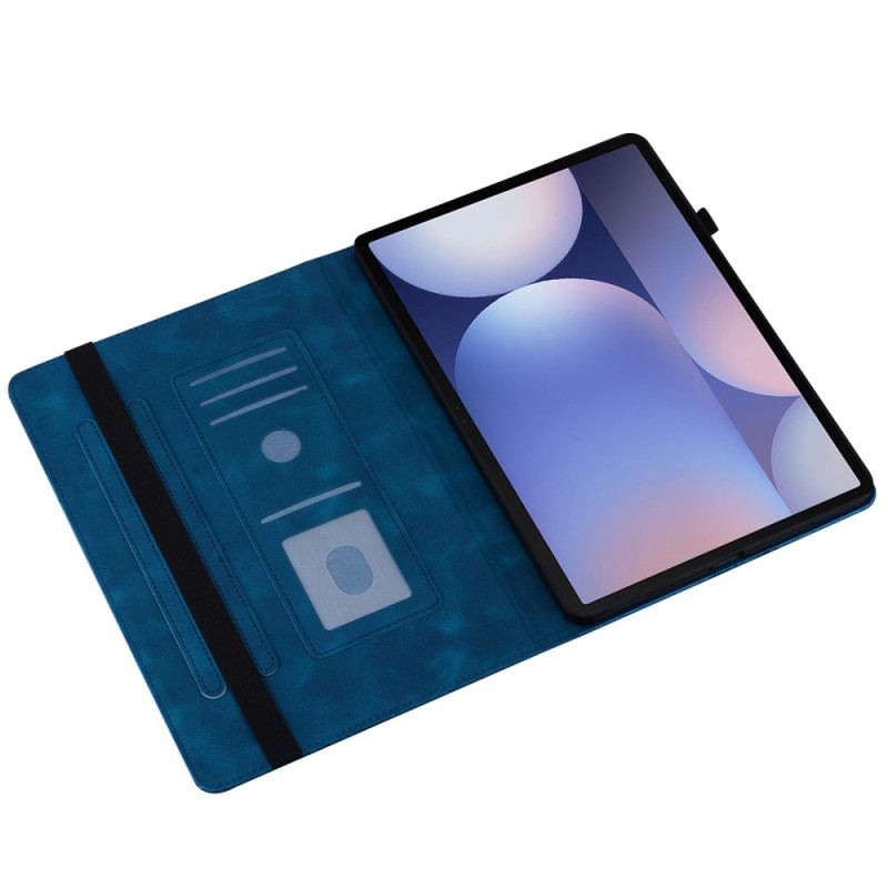 Fodral Samsung Galaxy Tab S10 Plus Hjärtan Med Mockaeffekt