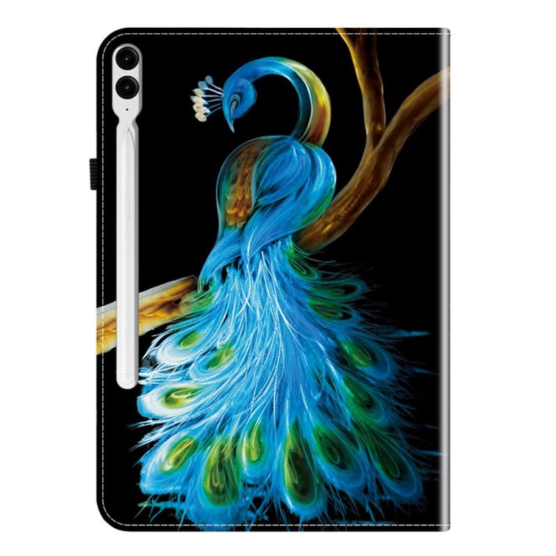 Fodral Samsung Galaxy Tab S10 Plus Påfågelmönster