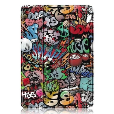 Samsung Galaxy Tab S10 Plus Transparent Baksida Med Graffitimönster