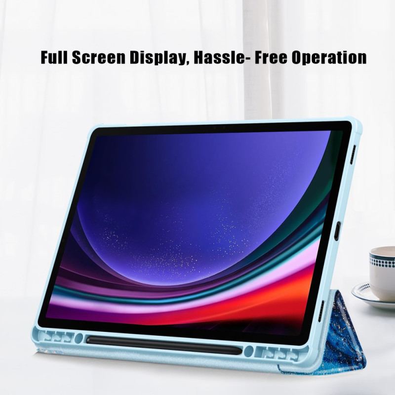 Samsung Galaxy Tab S10 Plus Transparent Baksida Med Vågmönster