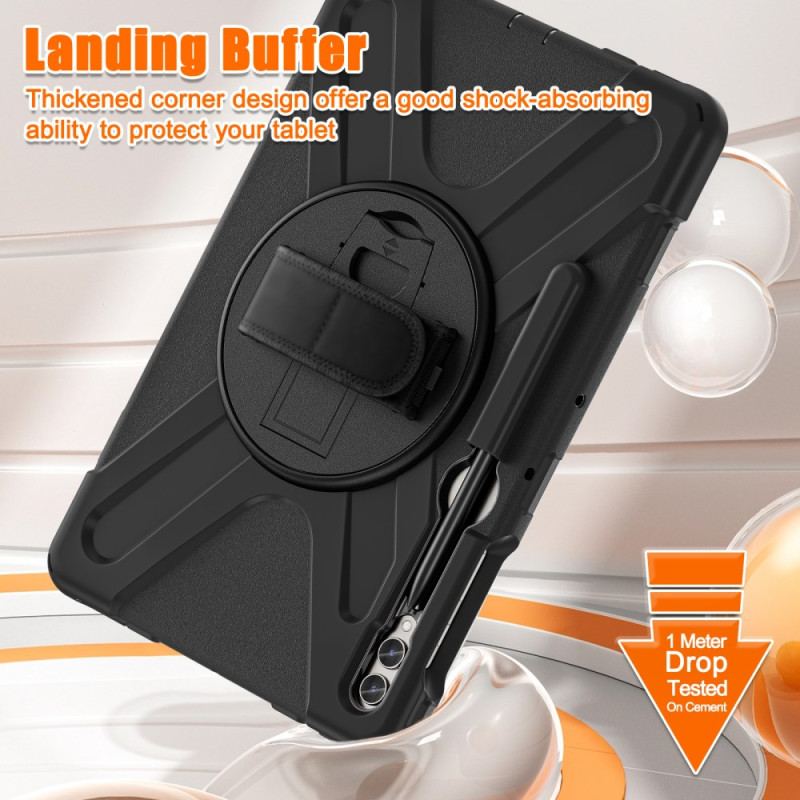 Skal För Samsung Galaxy Tab S10 Plus Rem Och Stativ