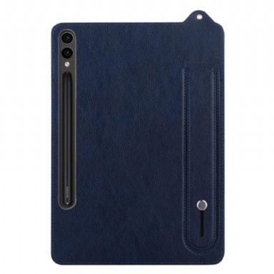 Skal Samsung Galaxy Tab S10 Plus Telefonfodral Pekpennahållare Och Rem Med Lädereffekt