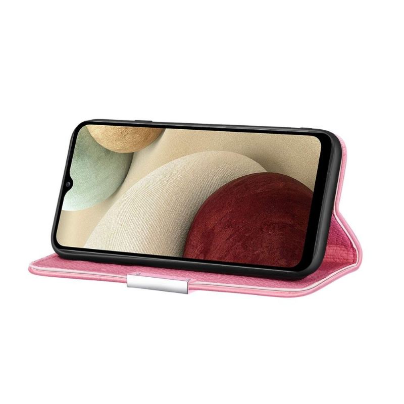 Fodral För Samsung Galaxy A22 4G Folio-fodral Grained Faux Leather Flip