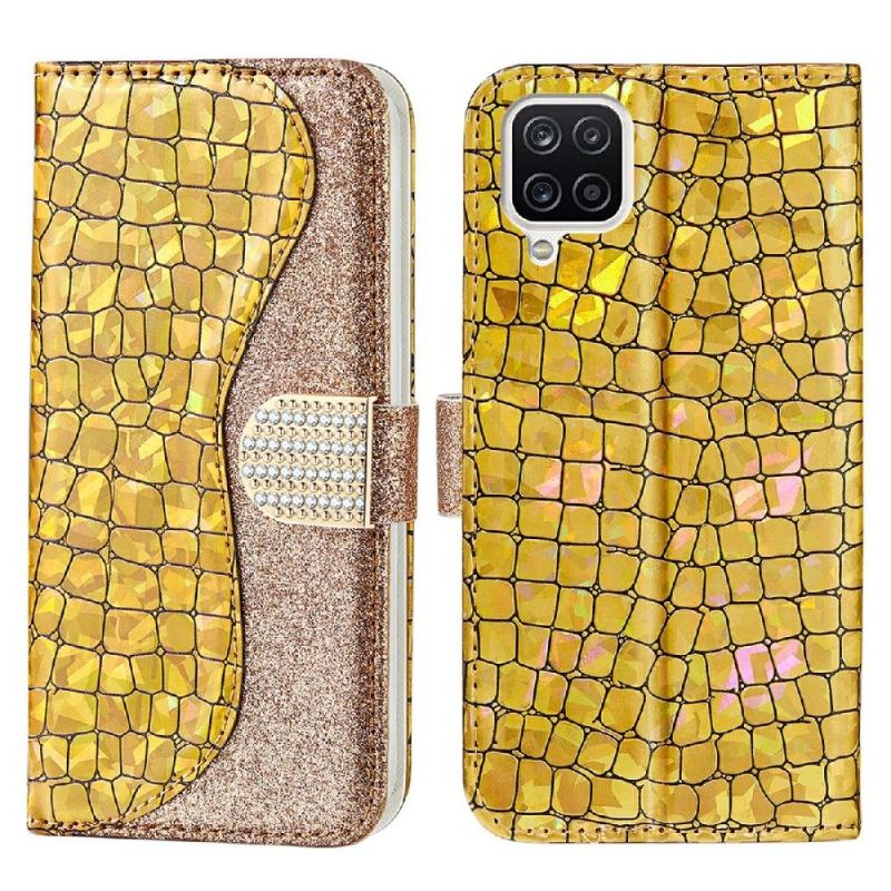 Fodral För Samsung Galaxy A22 4G Lyxiga Krokodiljor