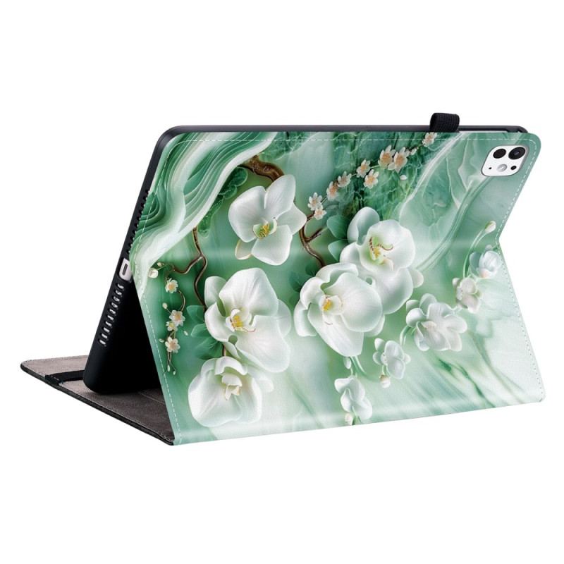 Case iPad Pro 13 (2025) Telefonfodral Jadeblommor