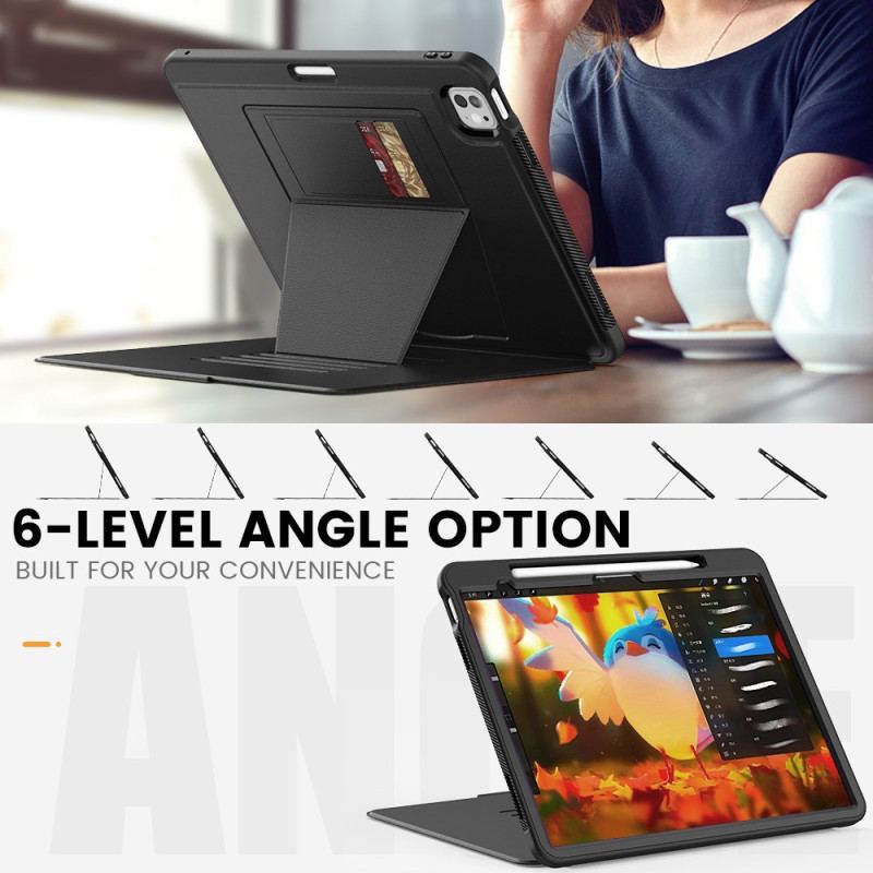 Fodral iPad Pro 13 (2025) Korthållare Och Magnetisk Hållare