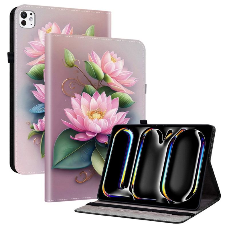 Fodral iPad Pro 13 (2025) Lotusmönster