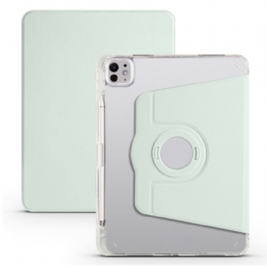 Fodral iPad Pro 13 (2025) Roterande Stativ Och Avtagbar Transparent Baksida