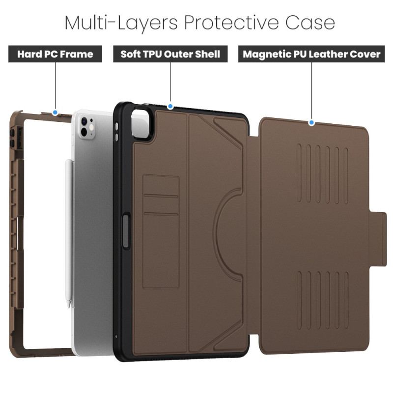 Fodral iPad Pro 13 (2025) U-format Stativ Och Korthållare