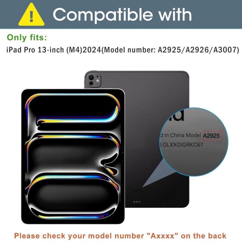 iPad Pro 13 (2025) Avtagbar Magnetisk Design