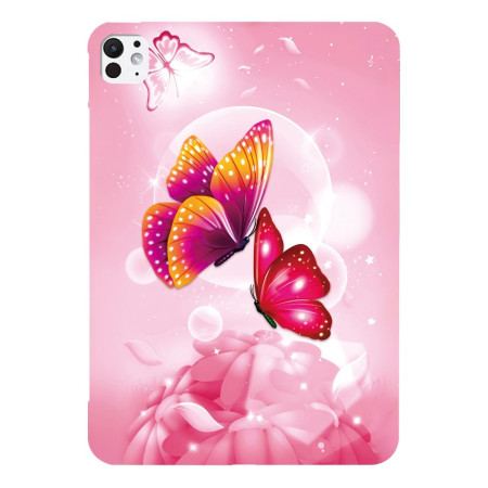 Skal För iPad Pro 13 (2025) Fjärilar Och Rosor