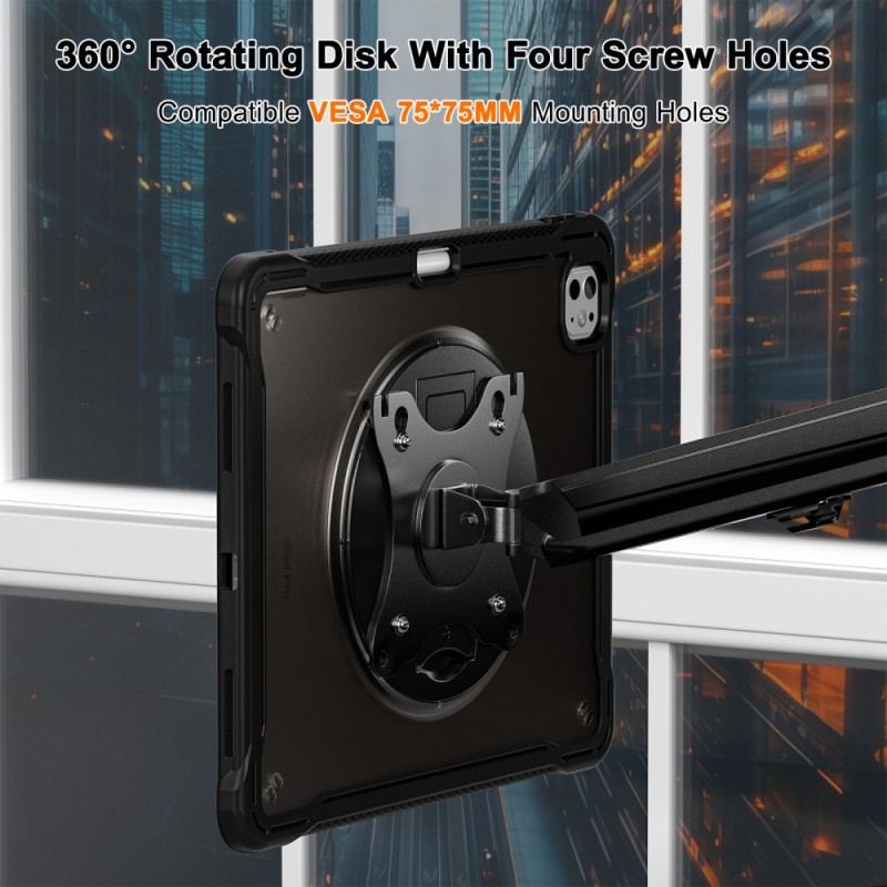 Skal iPad Pro 13 (2025) Genomskinlig Med Stativ