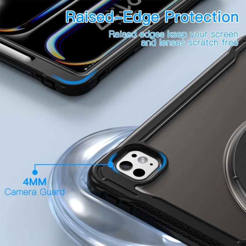 Skal iPad Pro 13 (2025) Genomskinlig Med Stativ