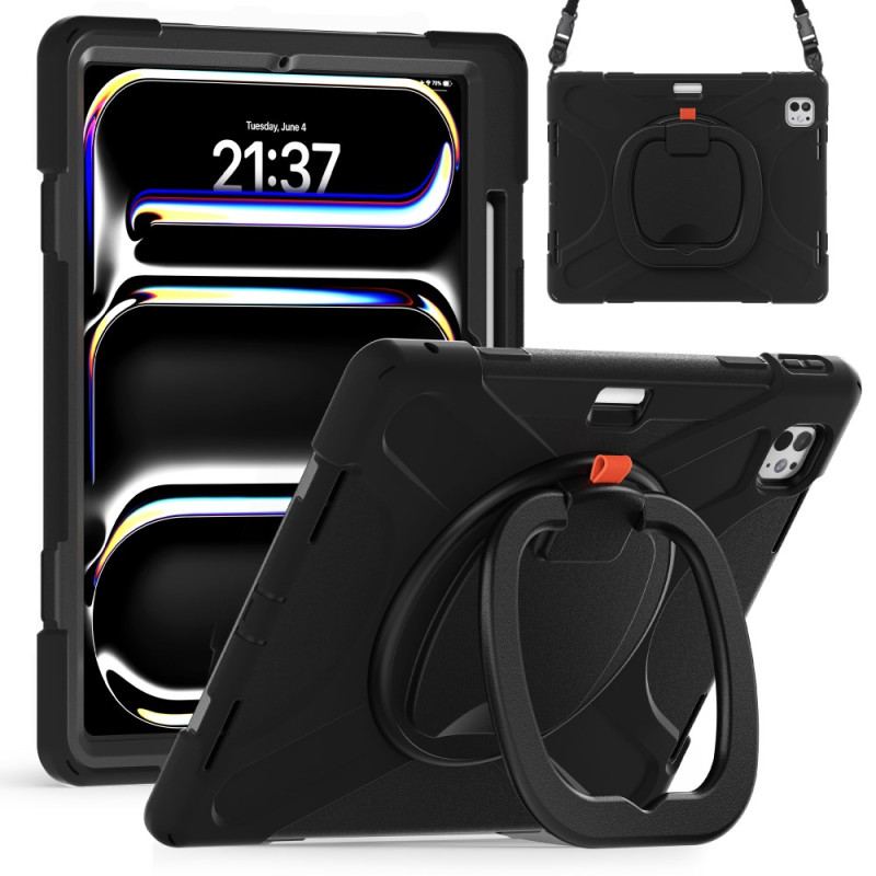 Skal iPad Pro 13 (2025) Ringhållare Och Justerbar Axelrem