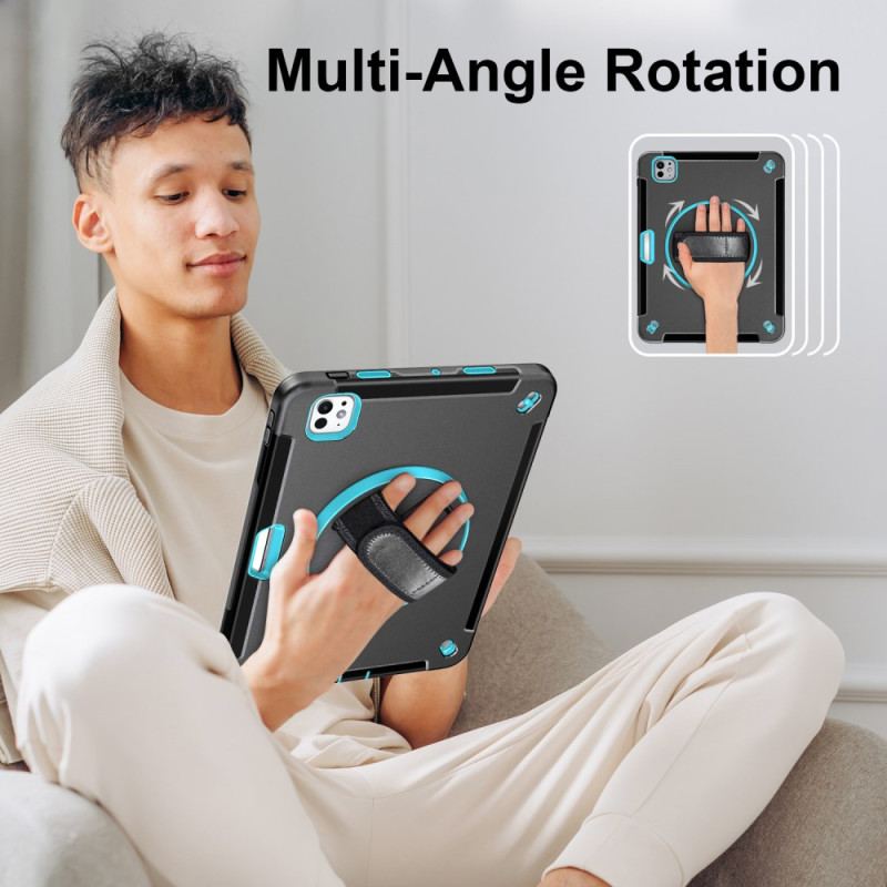 Skal iPad Pro 13 (2025) Robust Ringhållare Och Axelrem