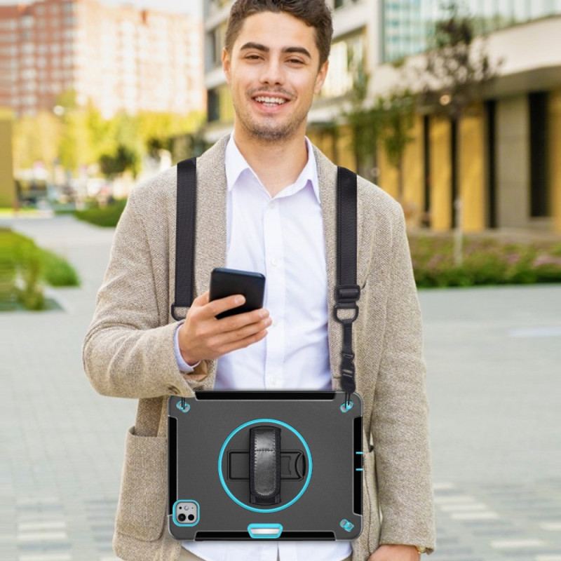 Skal iPad Pro 13 (2025) Robust Ringhållare Och Axelrem