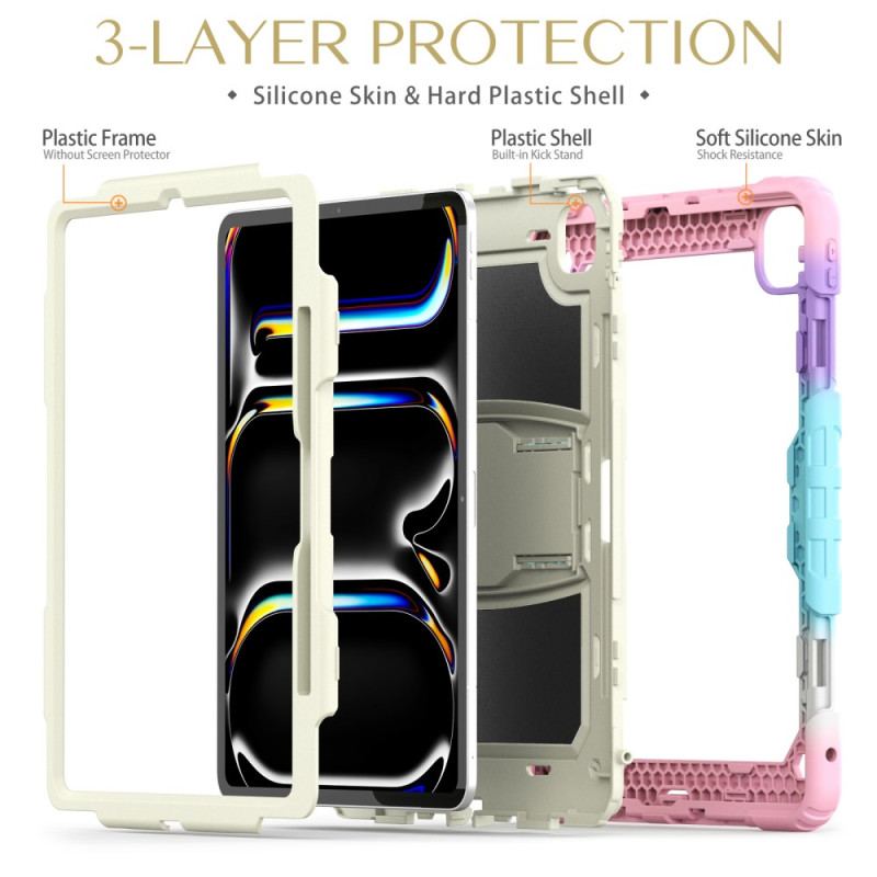 Skal iPad Pro 13 (2025) Telefonfodral Robust Med Pennhållare Och Axelrem