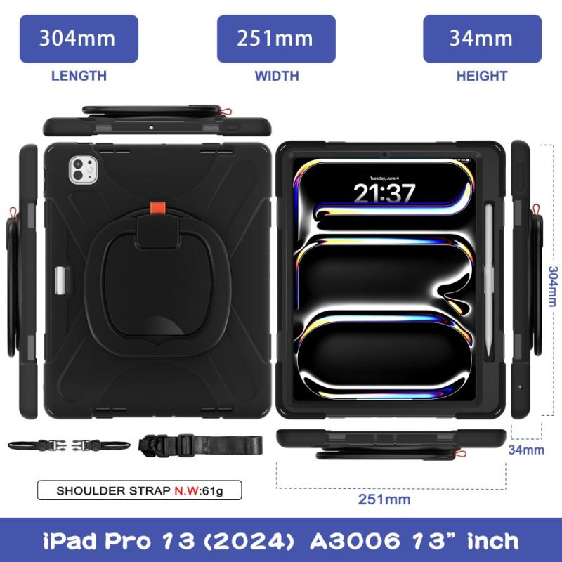 Skal iPad Pro 13 (2025) Vridbart Stativ Och Handtag