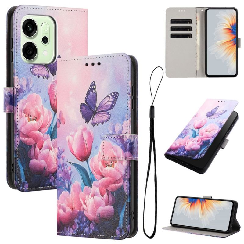 Fodral Oppo Reno 14 Pro 5g Blommor
