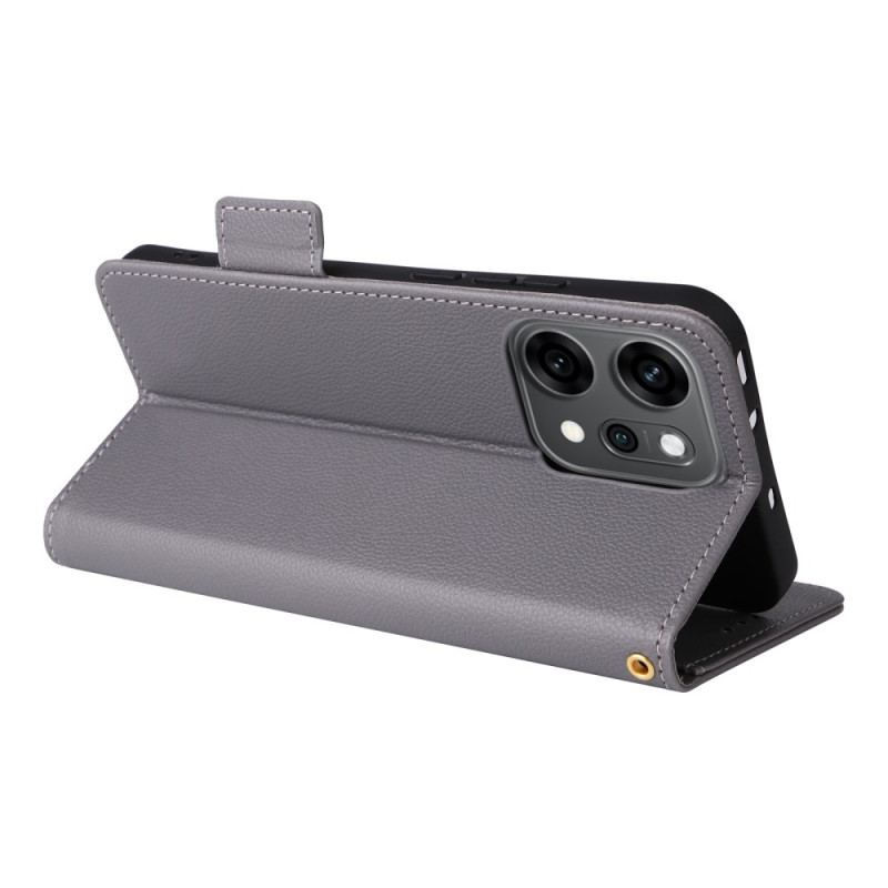 Fodral Oppo Reno 14 Pro 5g Litchistruktur Med Rem