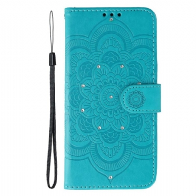 Läderfodral Oppo Reno 14 Pro 5g Telefonfodral Mandala Och Strass