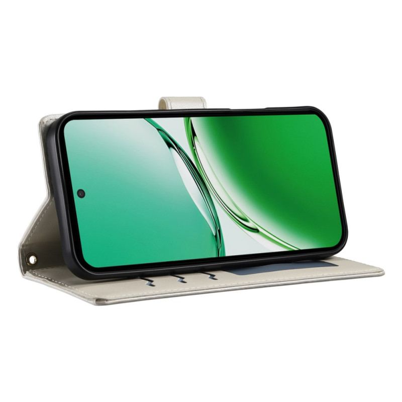 Läderfodral Oppo Reno 14 Pro 5g Telefonfodral Quiltad Med Rem Och Axelrem