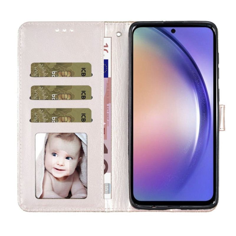 Läderskal Fodral Oppo Reno 14 Pro 5g Glitter