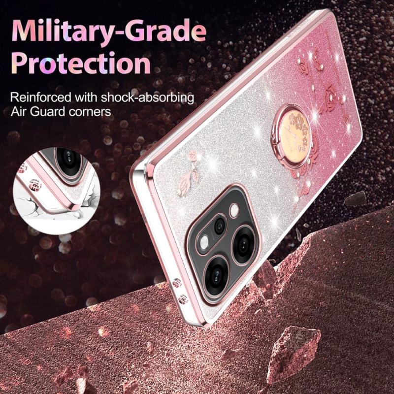 Skal För Oppo Reno 14 Pro 5g Ringhållare Med Strass