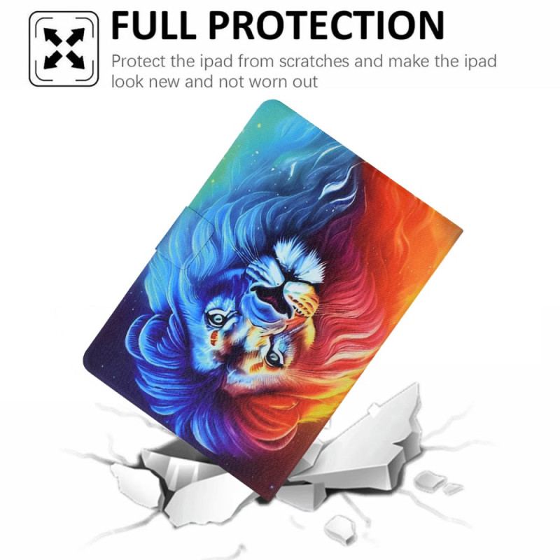 Fodral För Samsung Galaxy Tab S11 Färgat Lejon