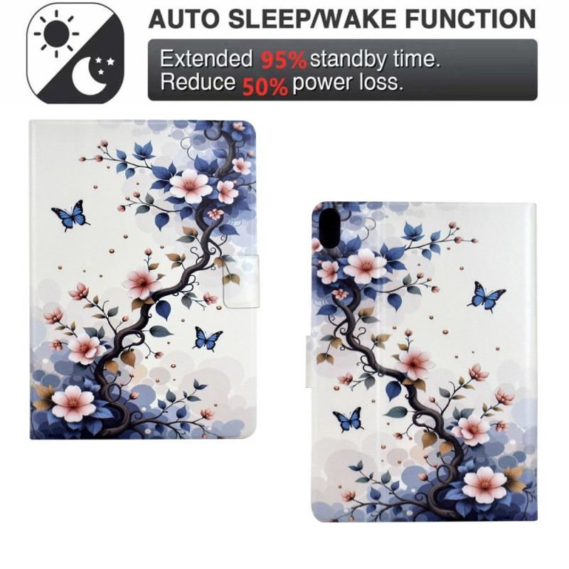 Fodral Samsung Galaxy Tab S11 Blommor Och Fjärilar