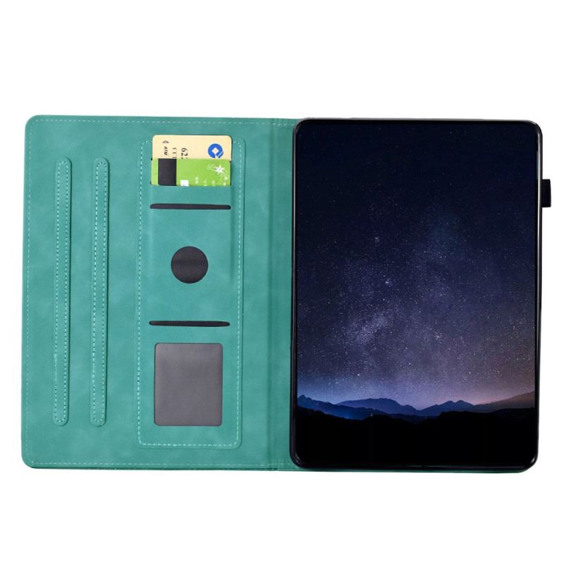 Fodral Samsung Galaxy Tab S11 Kattmotiv Med Mockaeffekt