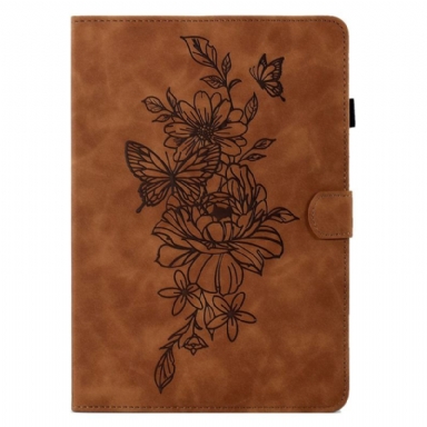 Fodral Samsung Galaxy Tab S11 Mockablomma- Och Fjärilseffekt