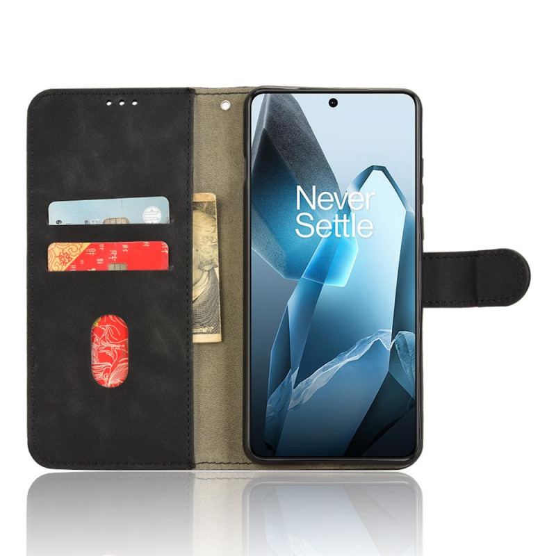 Läderfodral Oneplus 13 Telefonfodral Mockaeffekt