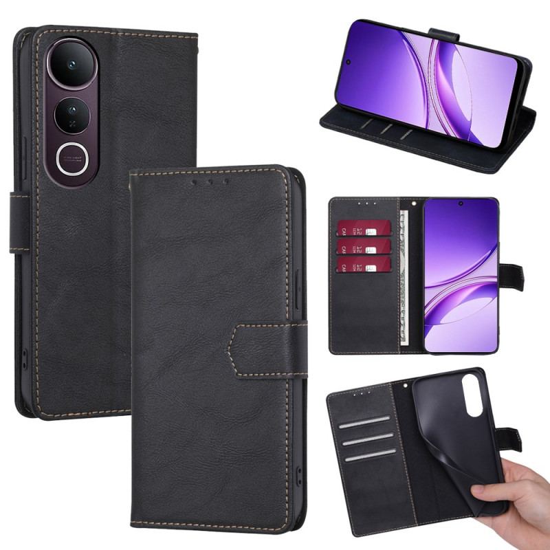 Fodral Vivo V50 Lite 5g Rfid Blockerande Lädereffekt