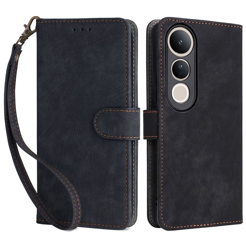 Fodral Vivo V50 Lite 5g Rfid-skydd Med Rem