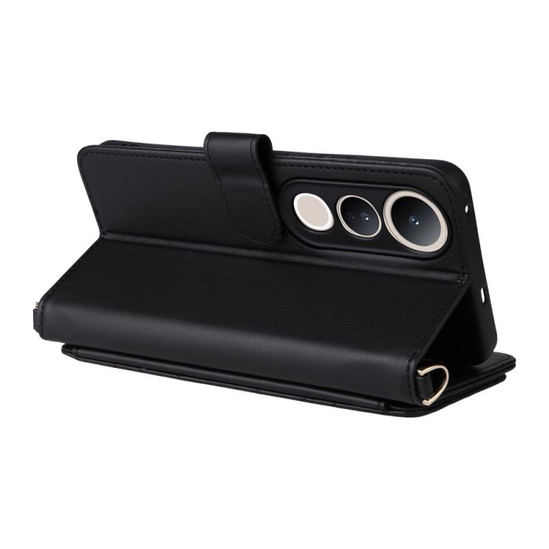 Fodral Vivo V50 Lite 5g Vadderad Med Rem Och Axelrem