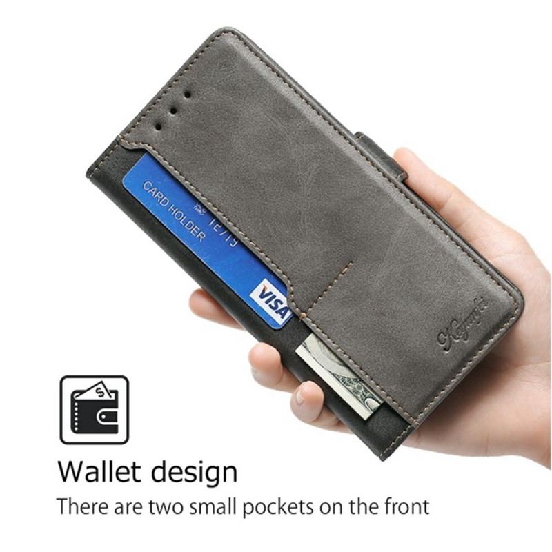 Läderfodral Vivo V50 Lite 5g Telefonfodral Tvåfärgat