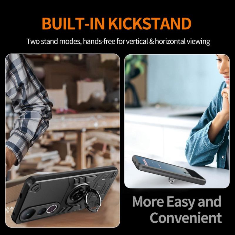 Skal Vivo V50 Lite 5g Telefonfodral Roterande Stativ Och Förstärkt Skydd