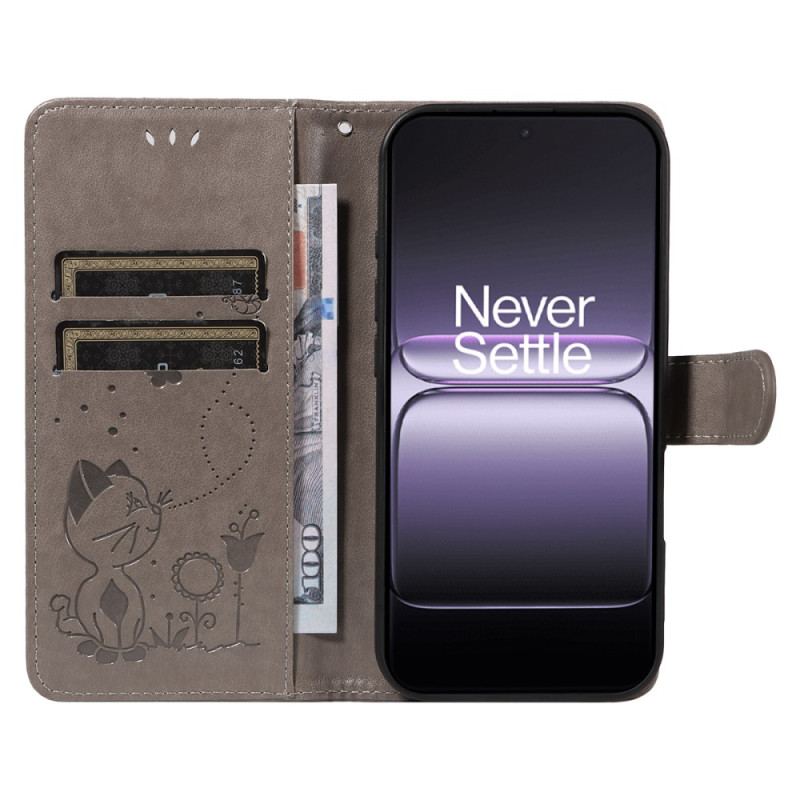 Fodral För Oneplus Nord 5 Katt Och Bi