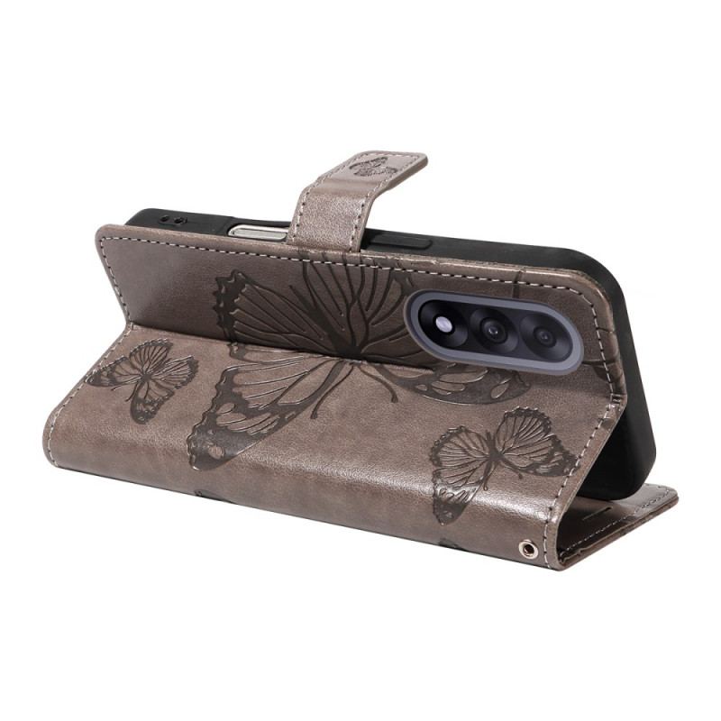 Fodral För Oneplus Nord 5 Stort Fjärilar