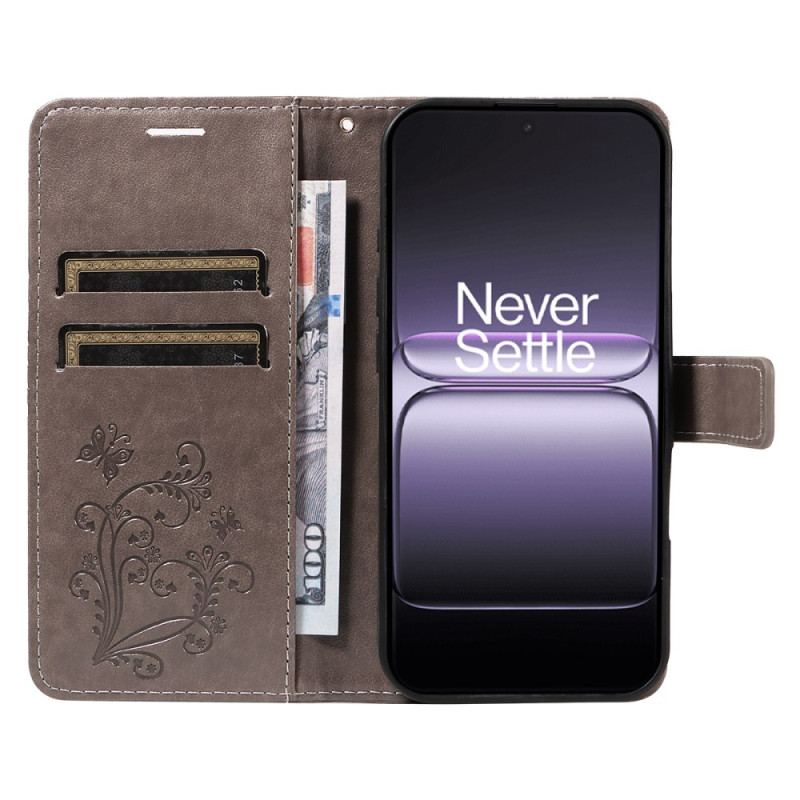 Fodral För Oneplus Nord 5 Stort Fjärilar